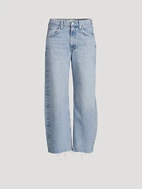 Low Curve Barrel-Leg Jeans