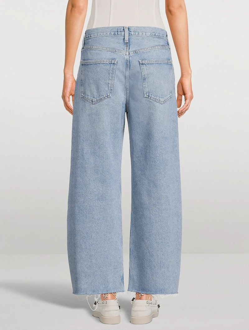 Low Curve Barrel-Leg Jeans