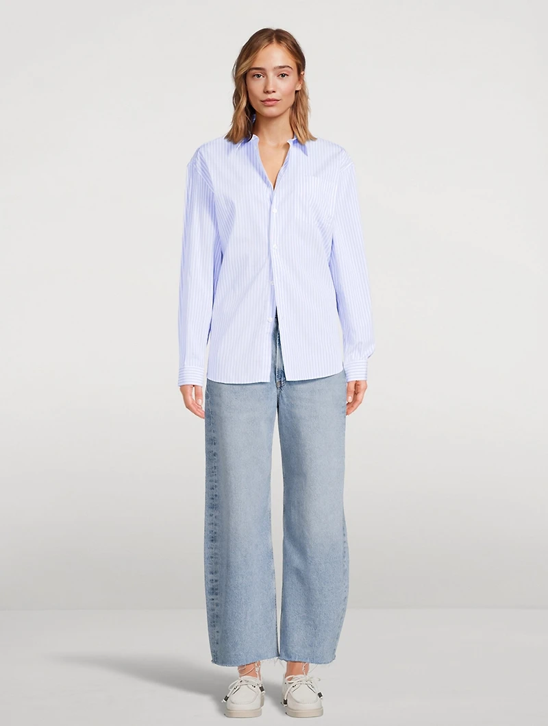 Low Curve Barrel-Leg Jeans