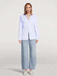Low Curve Barrel-Leg Jeans