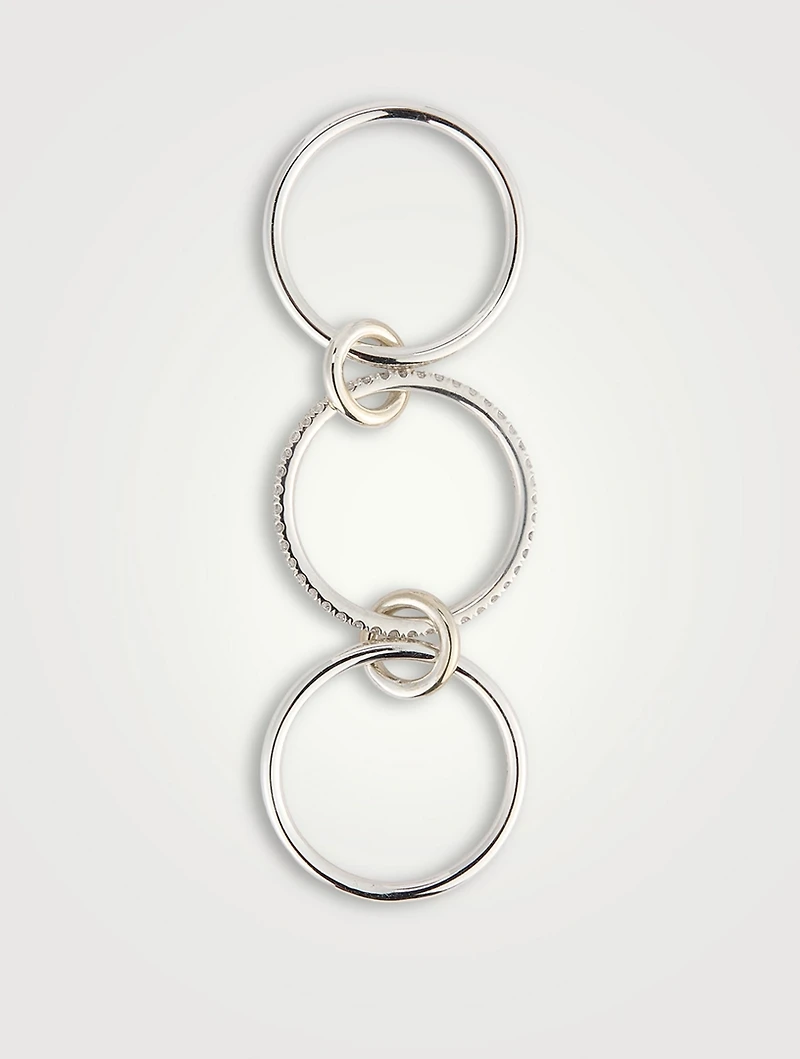 Sonny Silver Ring With Diamonds