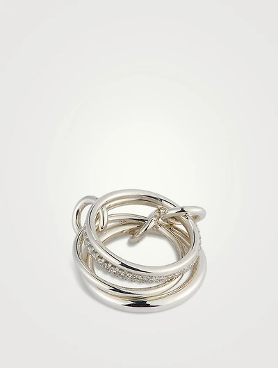 Nimbus Silver Ring With Diamonds