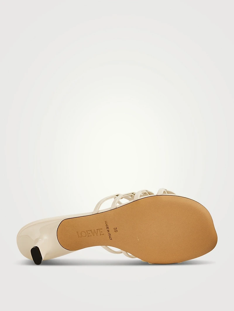 Loewe x Paula's Ibiza Petal Anagram Leather Mules