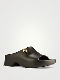 Loewe x Paula's Ibiza Pebble Foam Slide Sandals