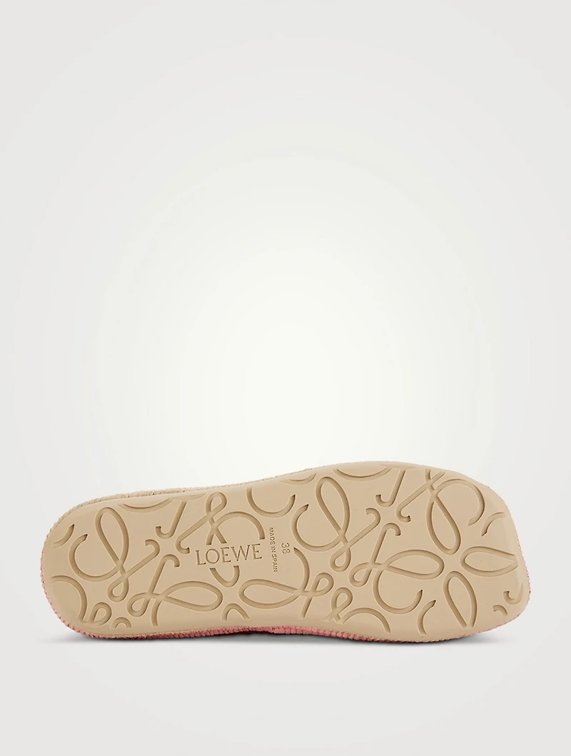Loewe x Paula's Ibiza Rio Suede Espadrilles