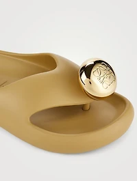 Loewe x Paula's Ibiza Pebble Foam Thong Sandals