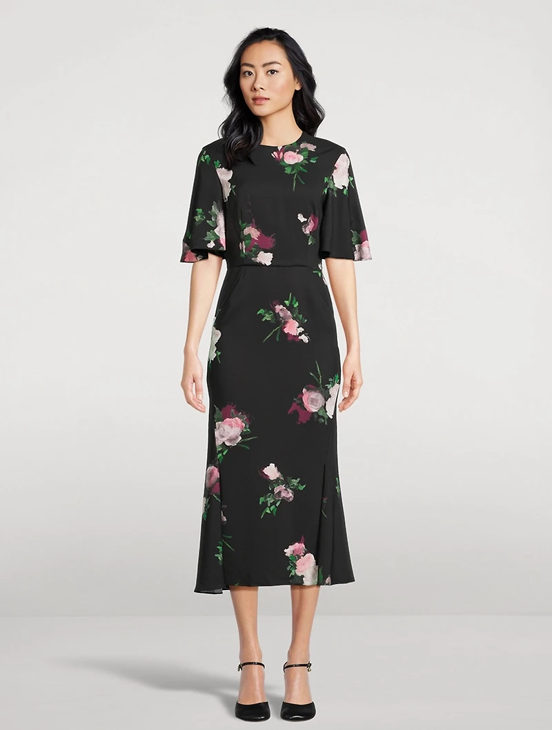 Cady Midi Dress Floral Print