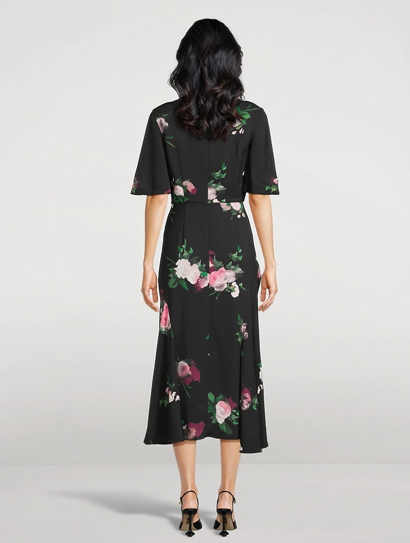 Cady Midi Dress Floral Print