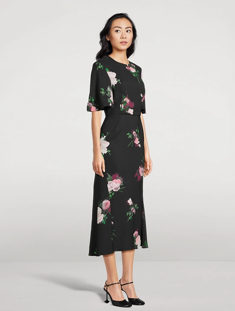 Cady Midi Dress Floral Print