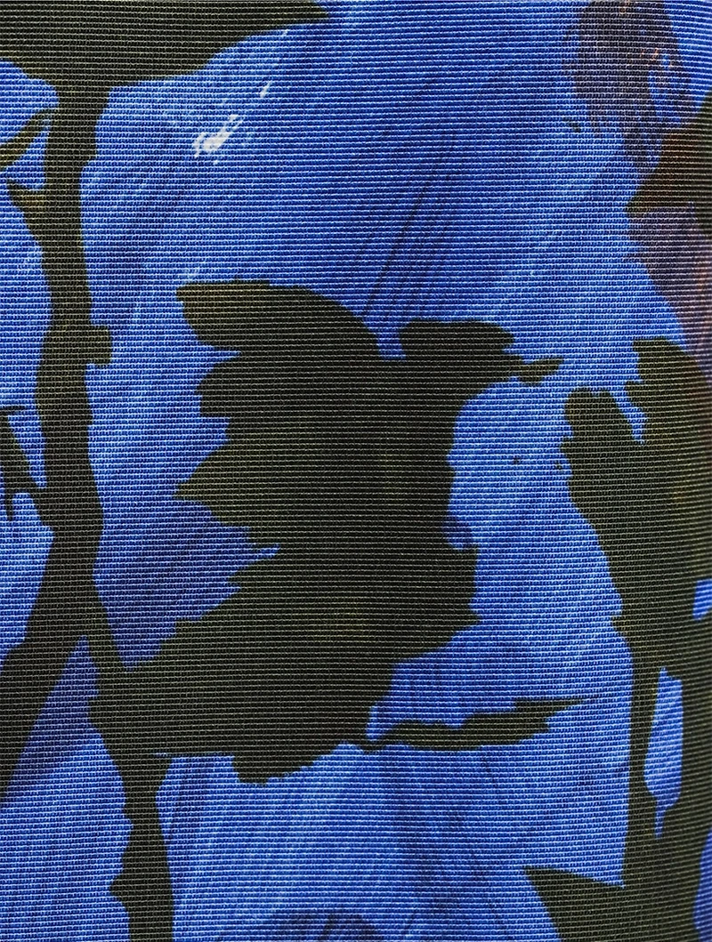 Faille Midi Dress Brushstroke Floral Print