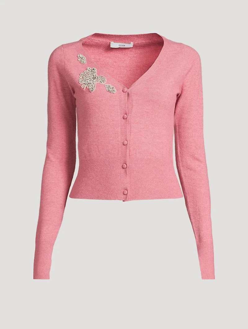 Embellished Cropped Cardigan