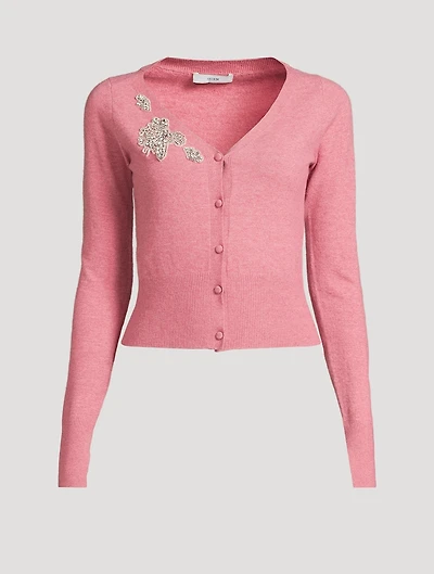 Embellished Cropped Cardigan