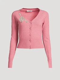 Embellished Cropped Cardigan