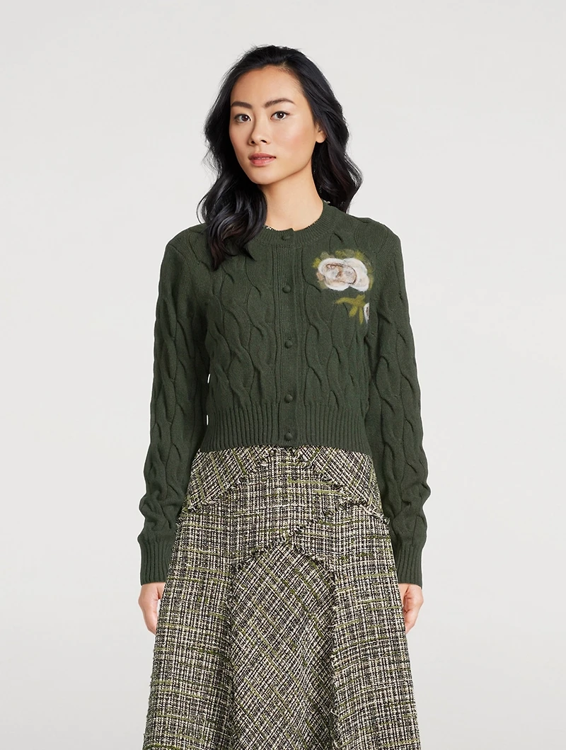 Cable-Knit Cardigan