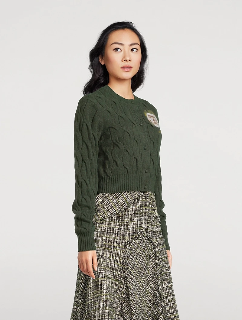 Cable-Knit Cardigan