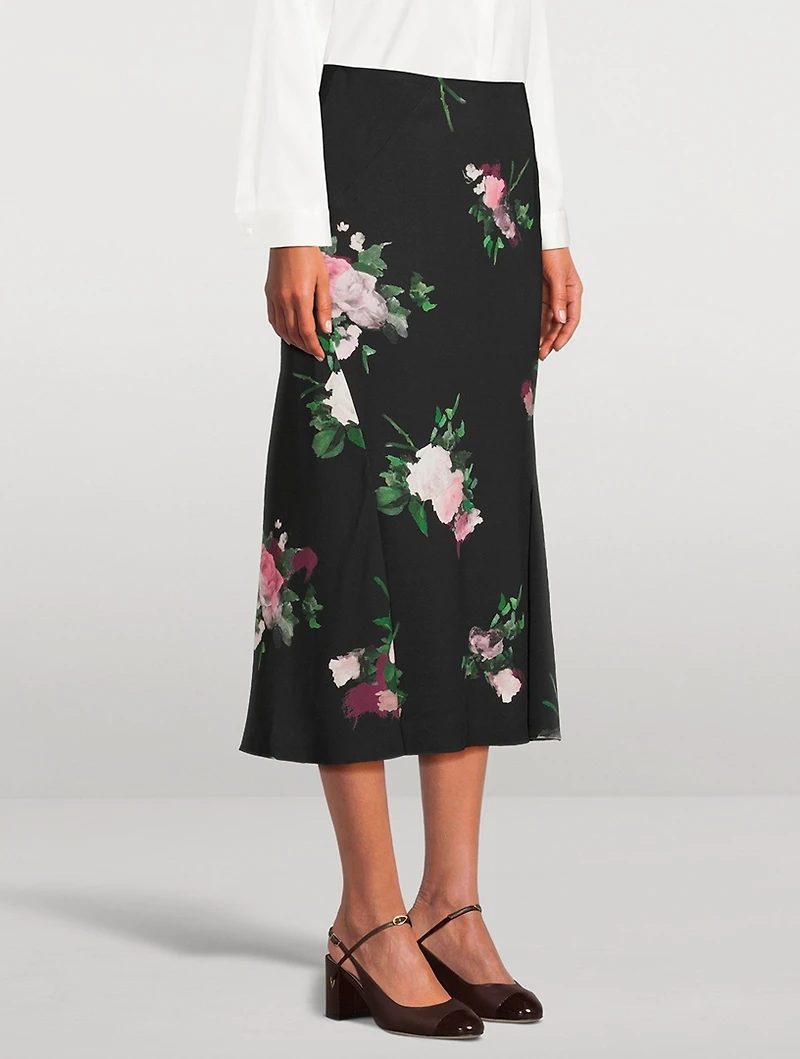Cady Midi Skirt Floral Print