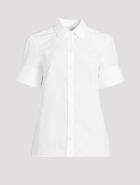 Embroidered Poplin Shirt