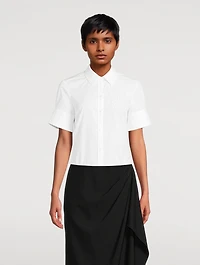 Embroidered Poplin Shirt
