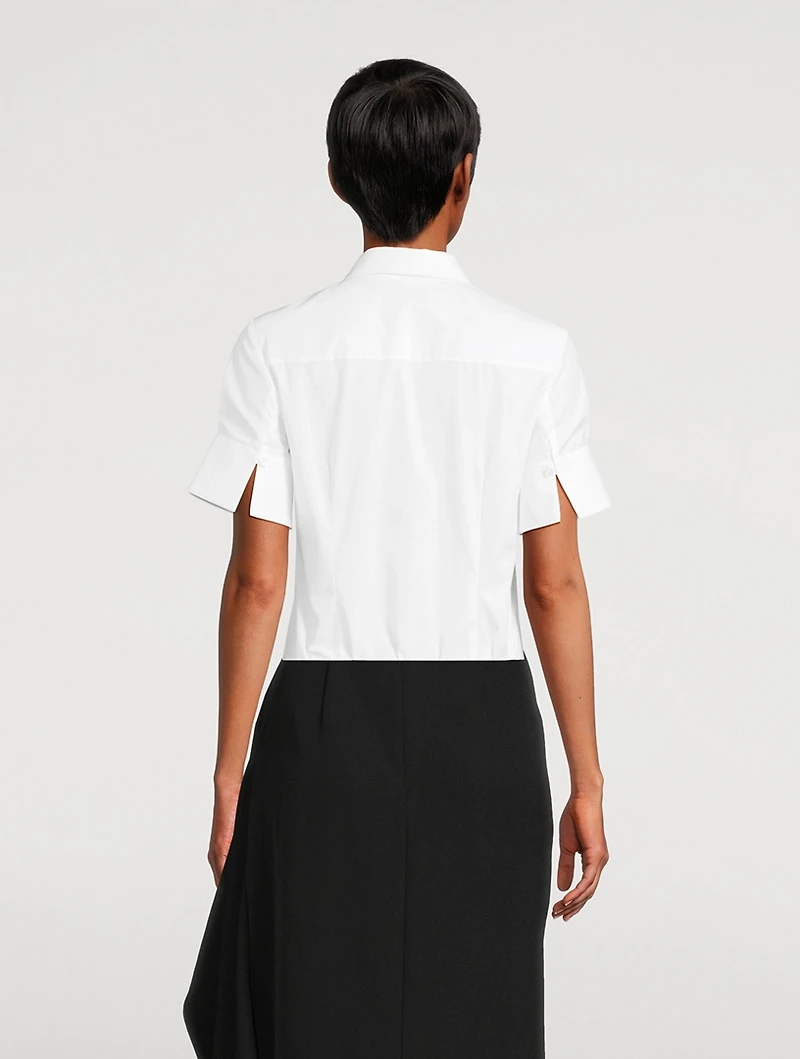 Embroidered Poplin Shirt