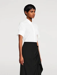 Embroidered Poplin Shirt