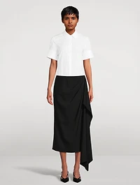 Embroidered Poplin Shirt