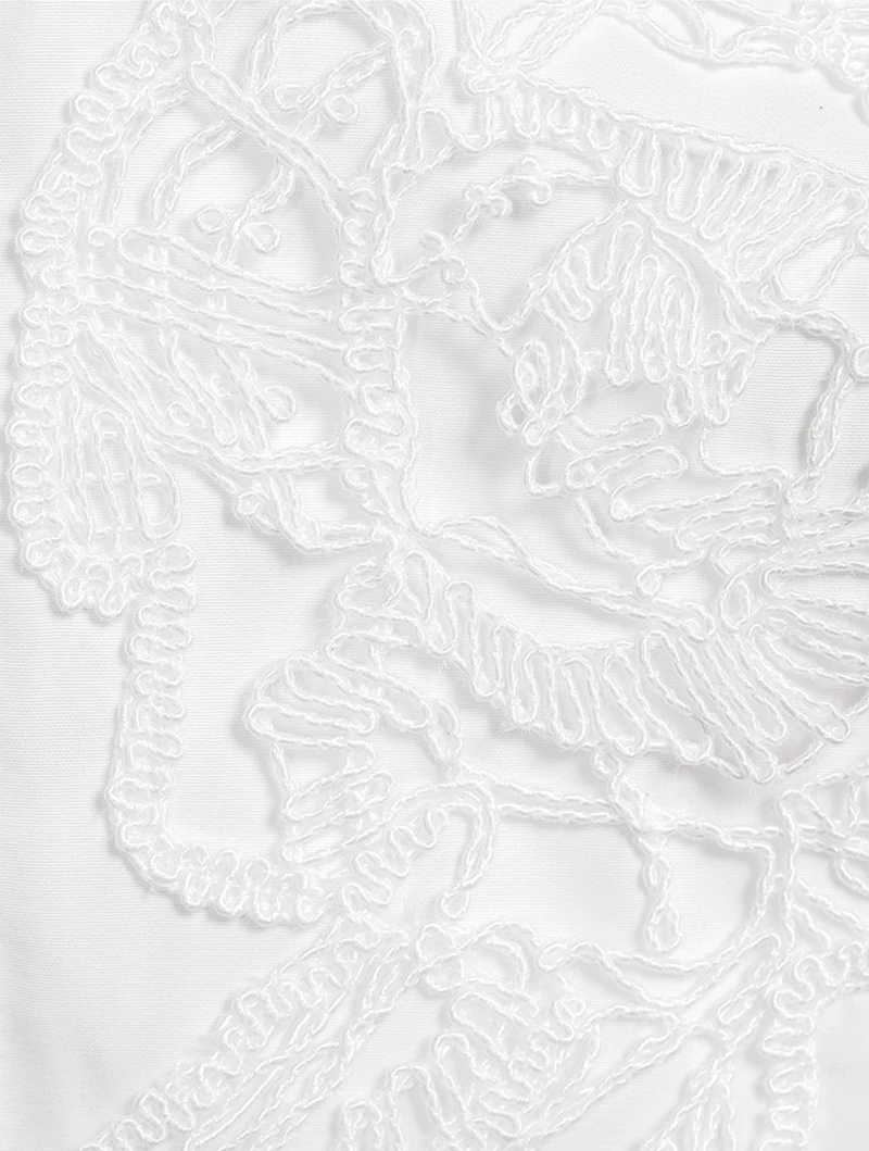 Embroidered Poplin Shirt