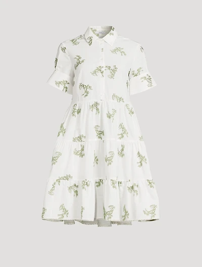 Poplin Shirt Dress Floral Print