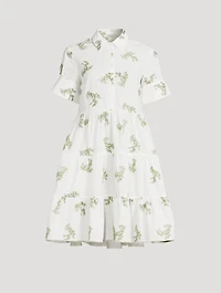 Poplin Shirt Dress Floral Print