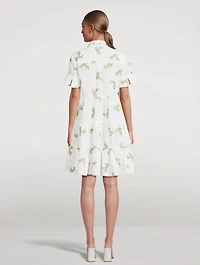 Poplin Shirt Dress Floral Print