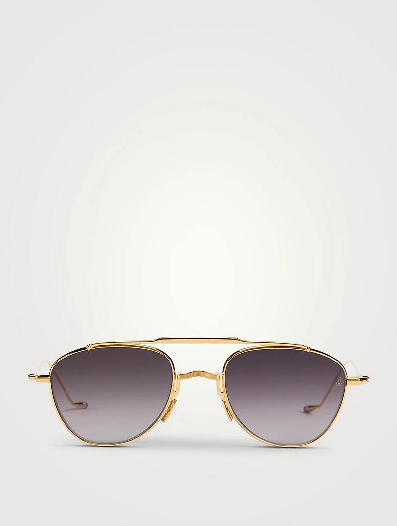 Flynn Round Aviator Sunglasses