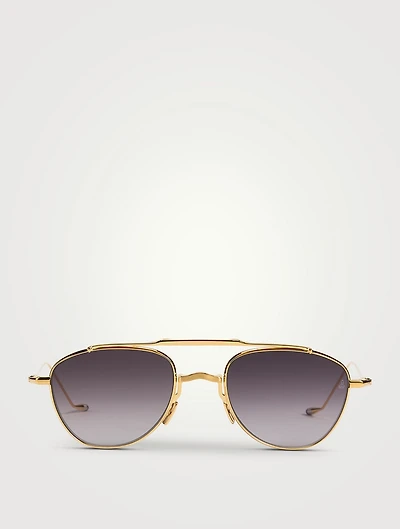 Flynn Round Aviator Sunglasses