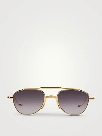 Flynn Round Aviator Sunglasses