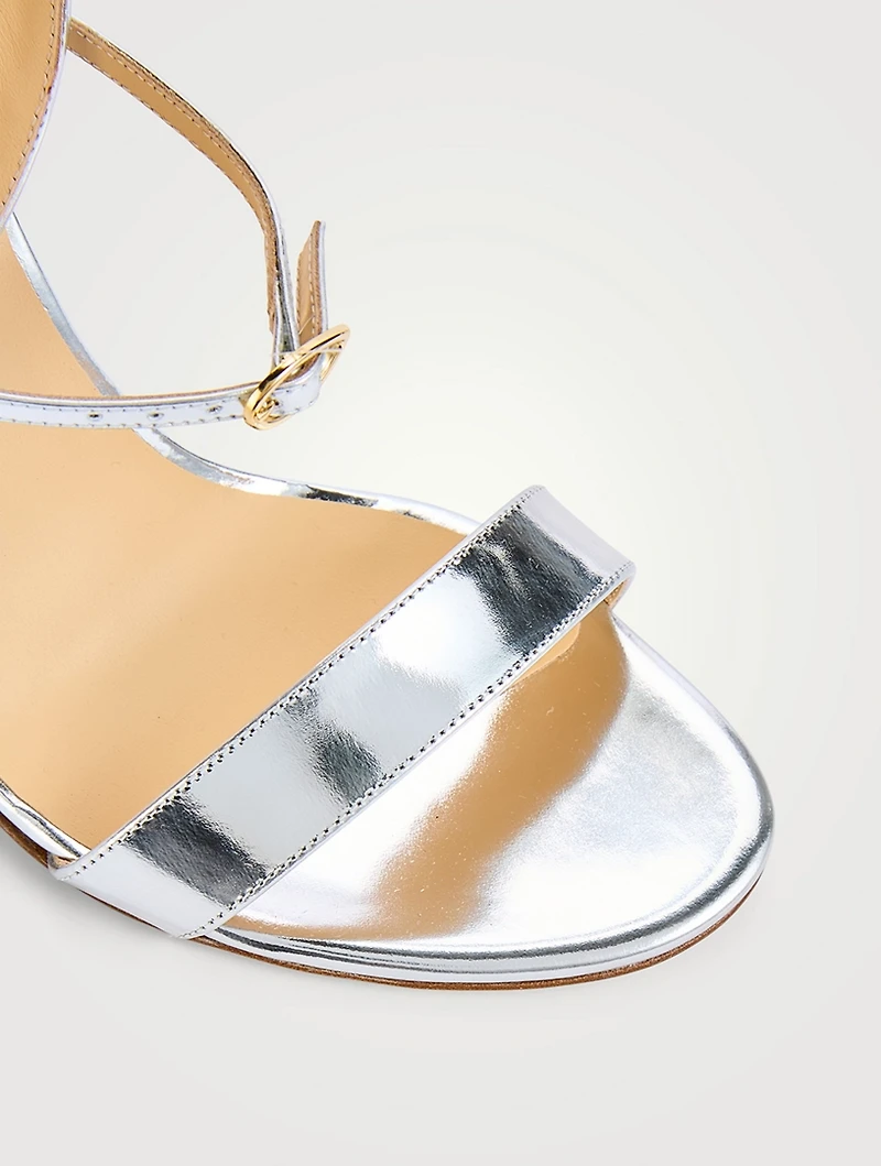 Tommaso Metallic Leather Sandals