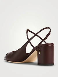 Mattia Leather Slingback Pumps