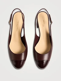 Mattia Leather Slingback Pumps