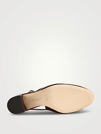 Mattia Leather Slingback Pumps