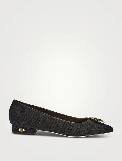 Lorenzo Tweed Ballet Flats