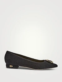 Lorenzo Tweed Ballet Flats