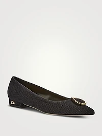 Lorenzo Tweed Ballet Flats