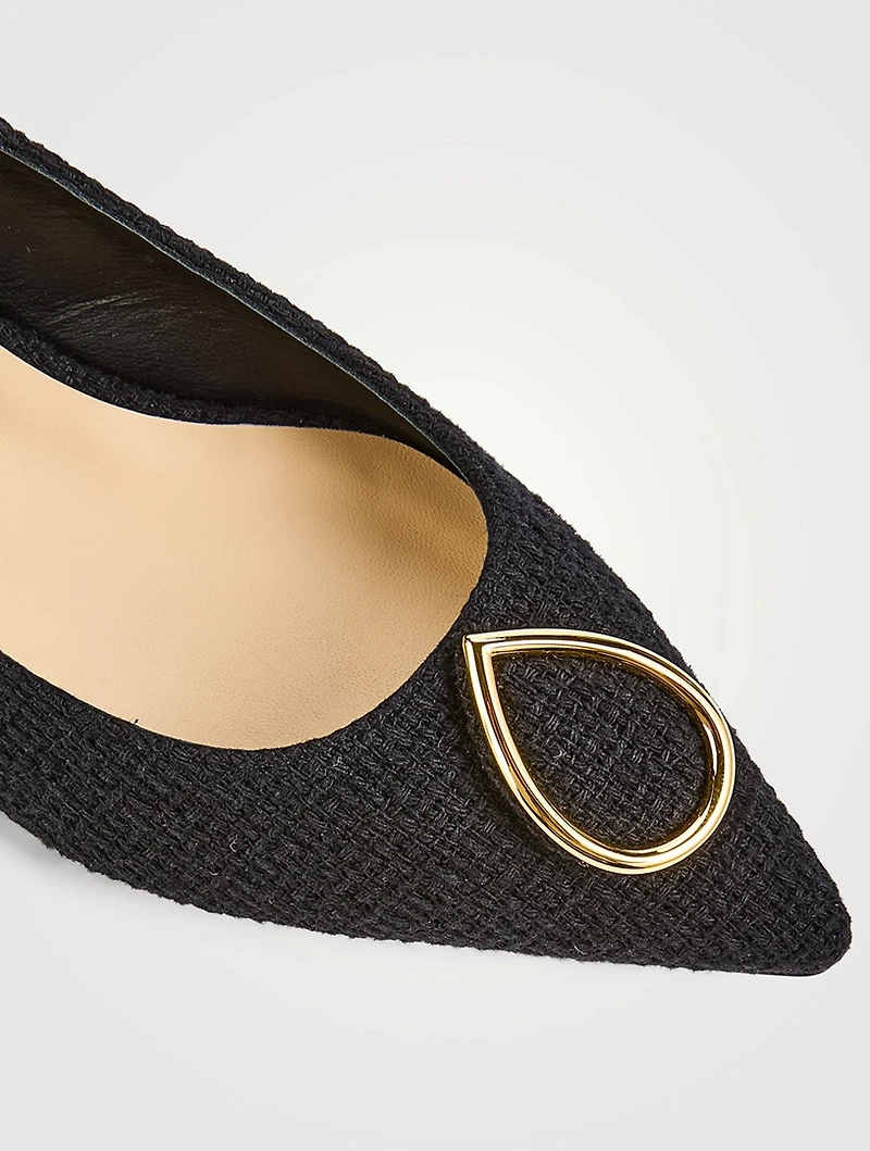Lorenzo Tweed Ballet Flats