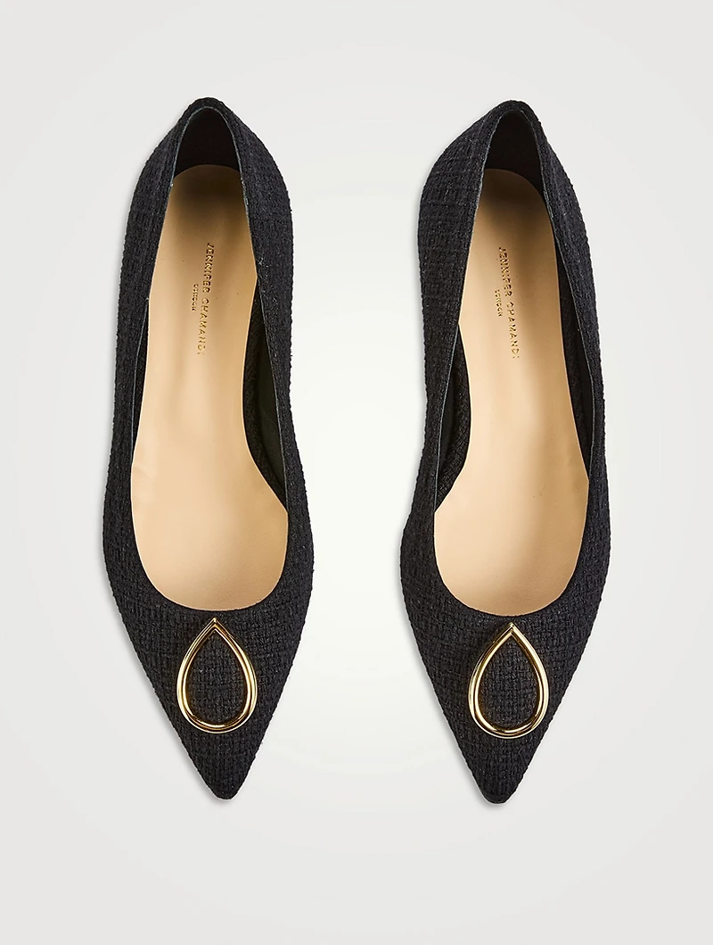 Lorenzo Tweed Ballet Flats