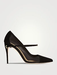 Lorenzo Mesh And Suede Pumps