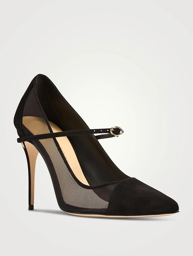 Lorenzo Mesh And Suede Pumps