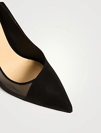 Lorenzo Mesh And Suede Pumps
