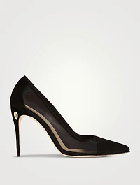 Lorenzo Mesh And Suede Pumps