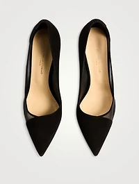 Lorenzo Mesh And Suede Pumps