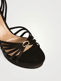 Rita Satin Platform Sandals