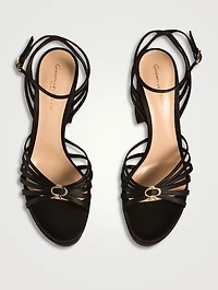 Rita Satin Platform Sandals