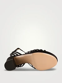 Rita Satin Platform Sandals