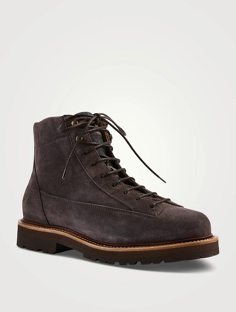 Waxed Suede Urban Outdoor Boots
